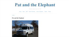 Desktop Screenshot of patandtheelephant.org