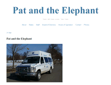 Tablet Screenshot of patandtheelephant.org